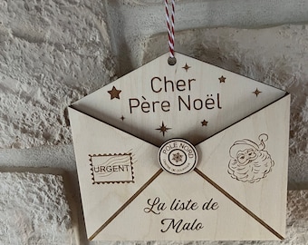 Enveloppe lettre au Père Noël personnalisée