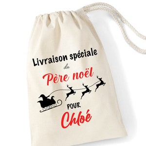 Hotte noël livraison spéciale personnalisée