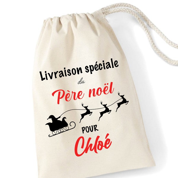 Hotte noël livraison spéciale personnalisée