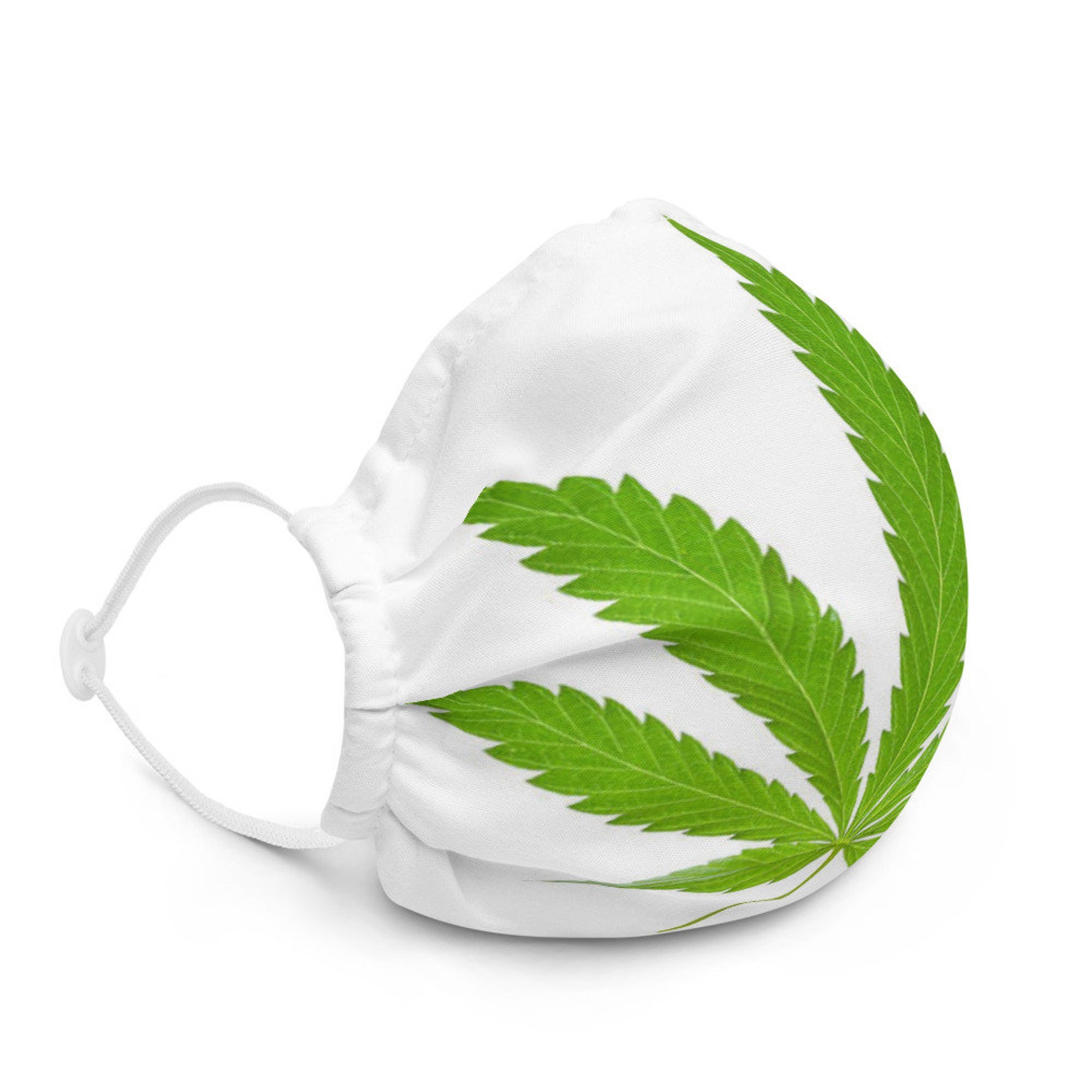 Marijuana face mask Marijuana mask Potted leaf mask Etsy