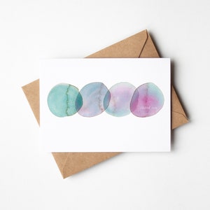 Watercolor Agates Thank You Cards- Set of 6