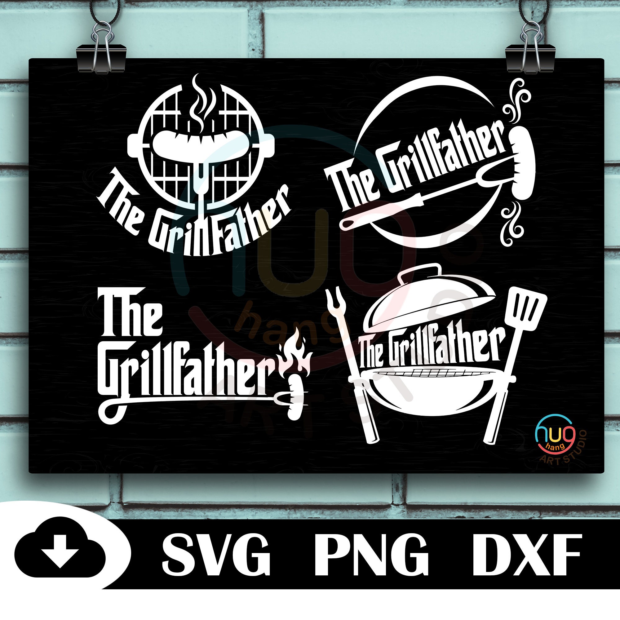 The Grillfather Svg Bundle Grill Master SVG Dad Svg the Etsy