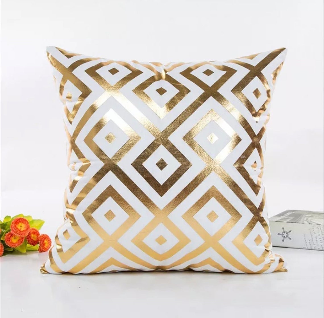 Metallic Gold Accent Pillow Covers Etsy