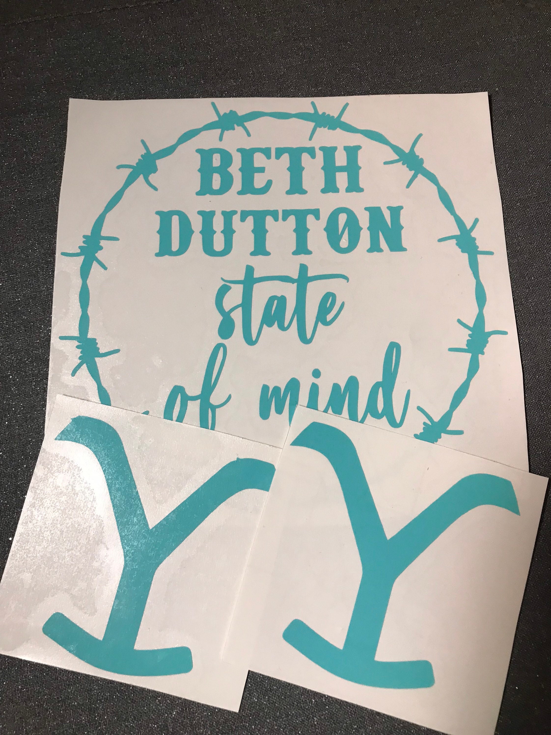 Yellowstone Decal Pack Yellowstone Decals Beth Dutton Etsy