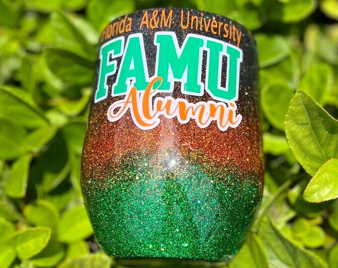 Featured listing image: FAMU Glitter Rattler Tumbler..CUSTOMIZABLE /SPORTS