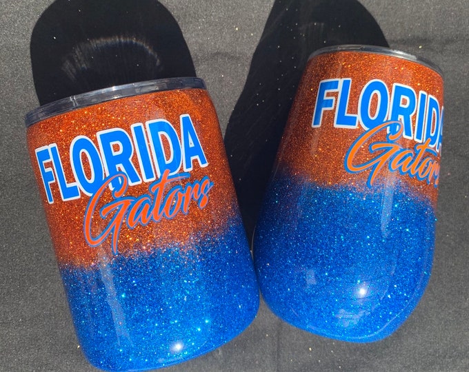 Featured listing image: Florida Gator Glitter Tumbler..CUSTOMIZABLE /SPORTS