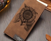 Sunflower Lovers Design Wallet for Men Women Flower Plant Sunflower Wallet Unconditional Love Symbol Personalized Wallet Gift Idea