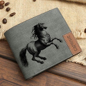 Horse Lovers Design Wallet for Men & Women | Horses Wallet | Horse Lover Personalized Wallet | Gift Idea