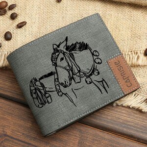 Cartera de mulas en Nepal / Cartera para hombre y mujer de aventura en el Himalaya / Cartera personalizada con forma de burro y caballo / Regalo para amantes de las mulas / Trekking en la montaña