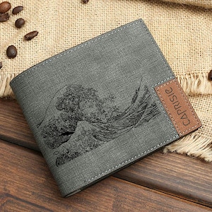 The Great Wave off Kanagawa Design Wallet for Men & Women | Japanese Wave Wallet | Hokusai Wave Japan Lover Personalized Wallet | Gift Idea