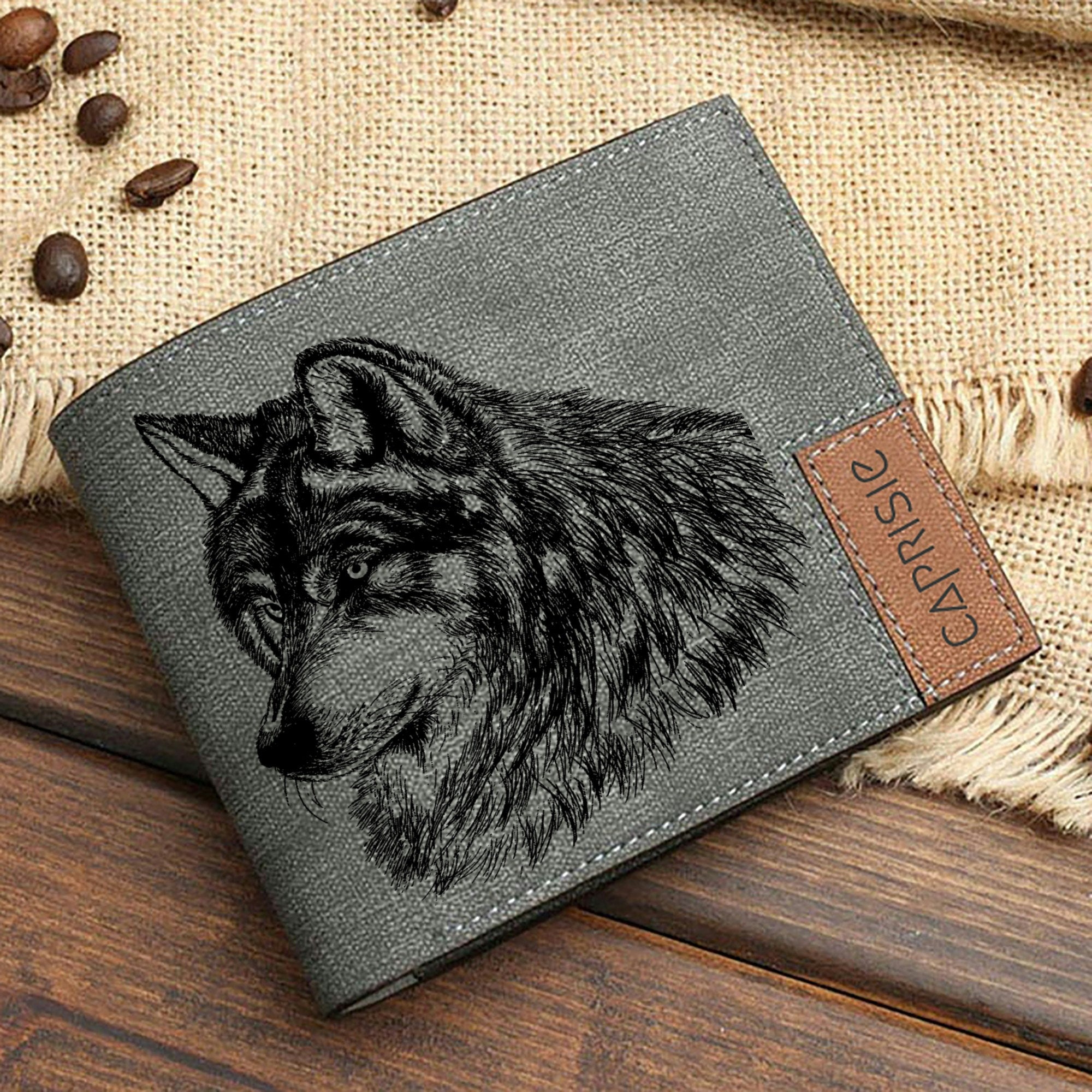 Wolf Wallet - Etsy Wolf Wallet - Etsy