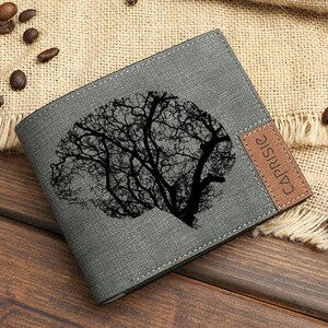 Human Brain Tree Design Geldbörse für Herren & Damen | Anatomie abstrakte Kunst Geldbörse | Menschliches Gehirn Anatomie Liebhaber personalisierte Geldbörse | Geschenkidee