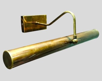 Vintage Style Brass Picture Light - Adjustable Gallery Wall Sconce