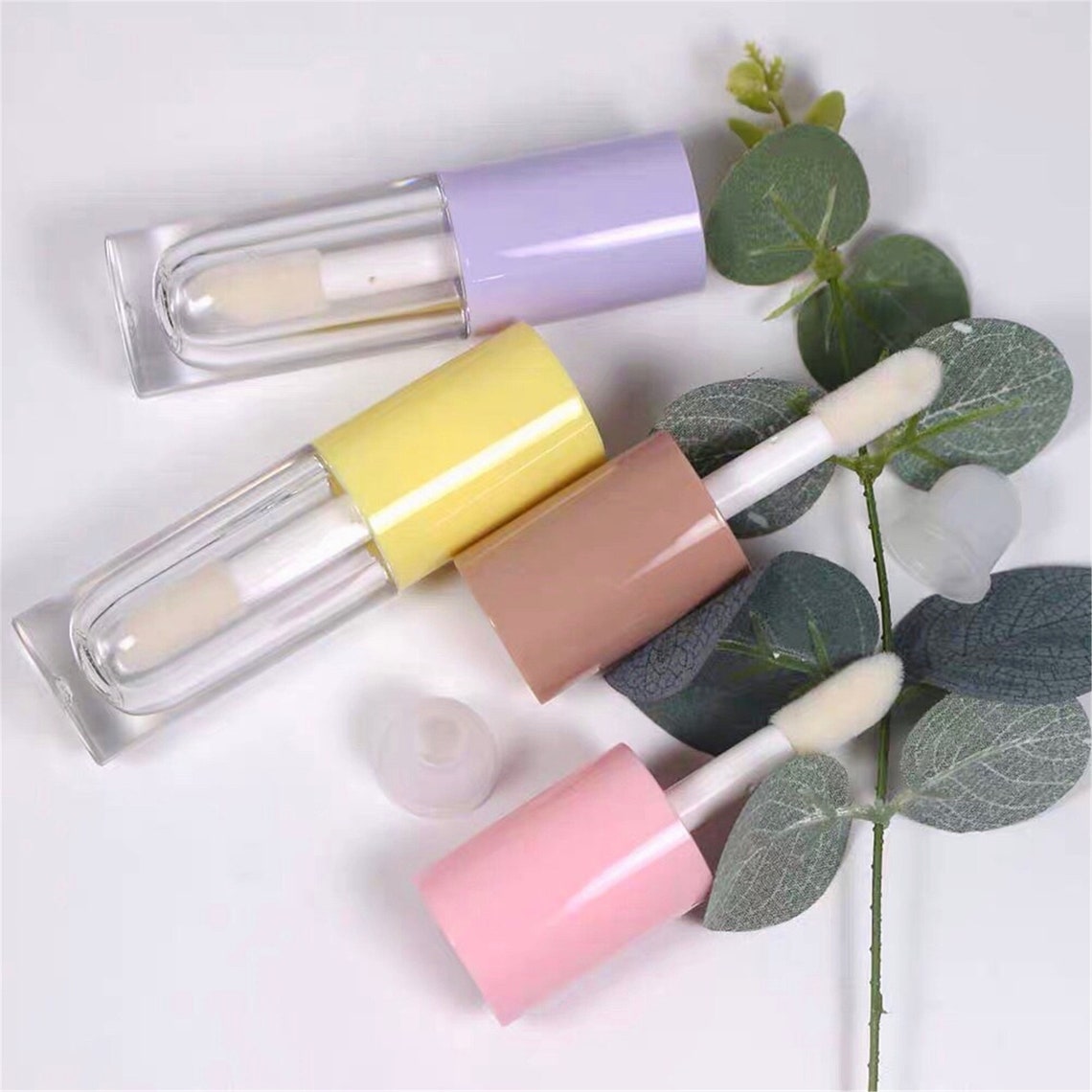 5/100pcs 6ml empty lip gloss tube big white lip brush rod Etsy