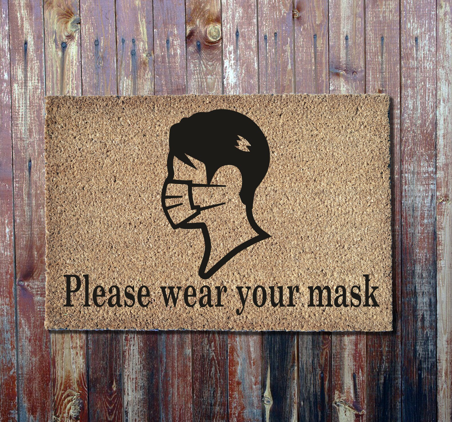Download Please wear your mask svg doormat PNG for sublimation | Etsy