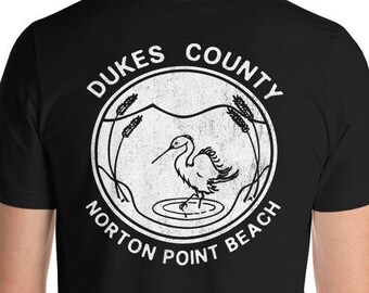 Koszulka Norton Point Beach, Koszulka Martha's Vineyard, Koszulka Mussel Tees, Koszulka Dukes County, Koszulka plażowa, Koszulka Bird,