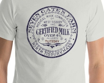 Koszulka Seven Gates Farm, Koszulka Mussel Tees, Koszulka Martha's Vineyard, Koszulka Farm, Koszulka Milk, Koszulka Vintage,
