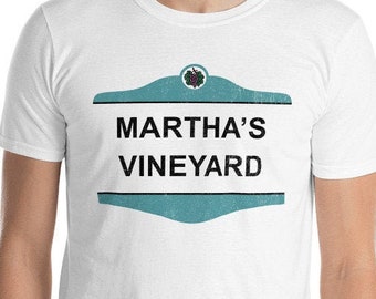 Koszulka z napisem Martha's Vineyard Road Sign, Koszulka z napisem Mussel Tees, Koszulka z napisem Lambert's Cove, Koszulka z napisem Tea Lane, Koszulka z napisem Katama, Koszulka z napisem Menemsha,