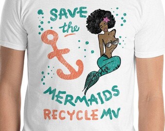 Koszulka Recycle MV Mermaid, Koszulka Mussel Tees, Koszulka Save The Mermaids, Koszulka Martha's Vineyard, Koszulka Anchor, Koszulka Mermaid