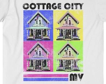 Koszulka Cottage City, Koszulka Mussel Tees, Koszulka Martha's Vineyard, Koszulka Oak Bluffs, Koszulka Gingerbread House, Koszulka Vintage