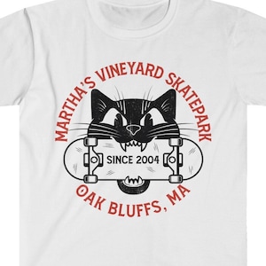 Martha&#39;s Vineyard Skatepark T-Shirt, Mossel T-Shirt, Martha&#39;s Vineyard T-Shirt, Oak Bluffs T-Shirt, MV Skatepark T-Shirt, Skate T-Shirt