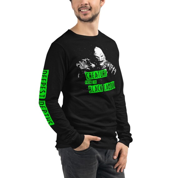 Creature From the Black Lagoon Unisex Long Sleeve Tee, Mussel Tees