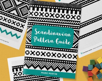 SCANDINAVIAN Marius Pattern Drawing Guide | How To Draw Geometric Patterns | Step by Step Tutorial + Tracing Template | Printable PDF Ebook