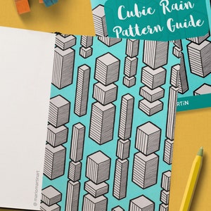 CUBIC Pattern Drawing Guide | How to Draw 3D Geometric Patterns | Step ...