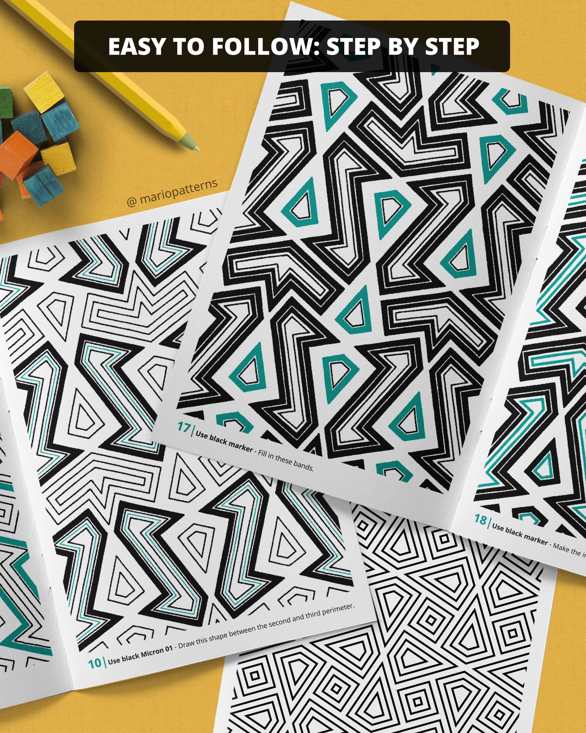 Easy Patterns To Draw On Paper