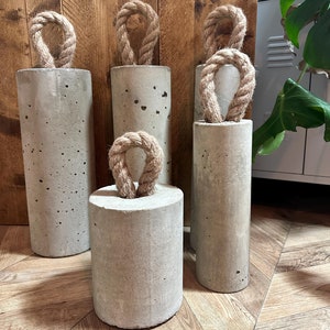FORÉT Solid Concrete Rustic Modern Industrial Doorstop Vintage Reclaimed Handmade Door Stop