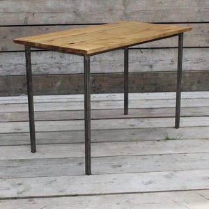 FORÉT School Table Underframe Old Steel Cast Iron Vintage Raw Frame Bench Dining Desk Table Legs