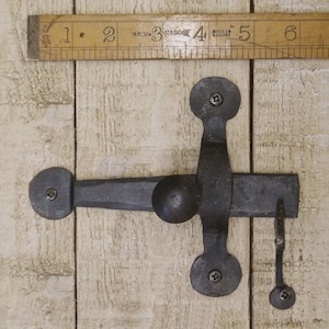 PENNY 150 mm Rundes Ende Rustikales Antikes Eisen Handgeschmiedete Türklinke Vintage zurückgefordert Handgemachtes Gusseisen Industriellen Fabrik Stil