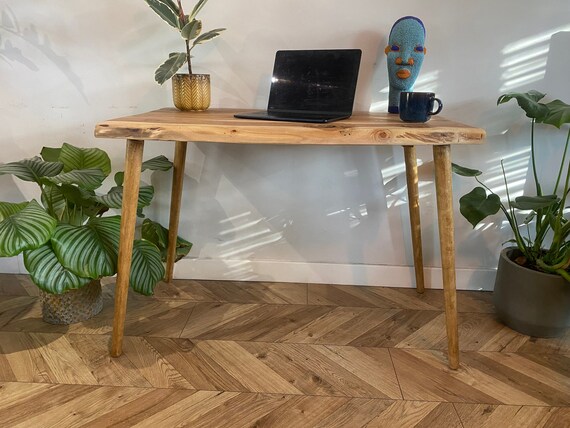 Solid acacia 2024 wood desk