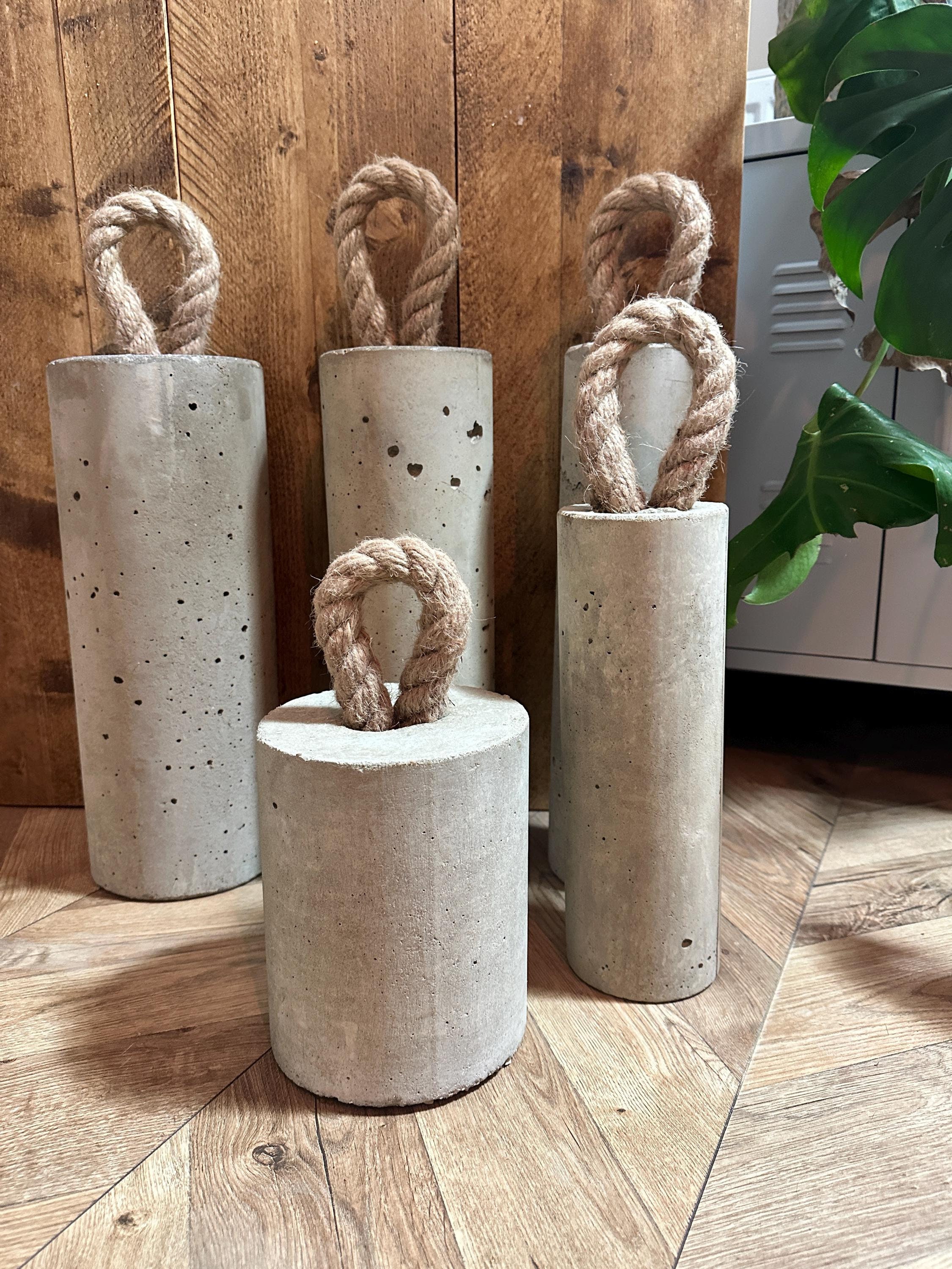 FORÉT Solid Concrete Rustic Modern Industrial Doorstop Vintage Reclaimed Handmade Door Stop