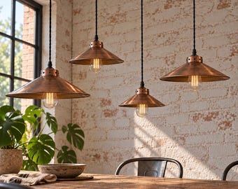 COOLIE Copper Industrial Pendant Hanging Light Lamp Shade Metal - Various Sizes Available