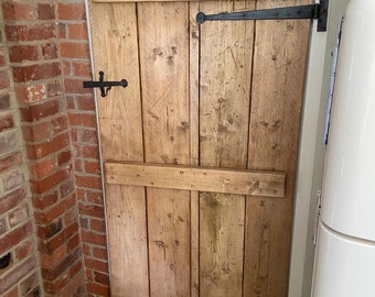 FORÉT Rustic Handcrafted Solid Wood Internal Oak Pine Door - Custom Sizes Available