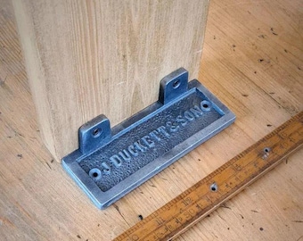 DUCKETT Pair of Heavy Duty Industrial Alcove Wall Shelf Brackets Handmade in the UK