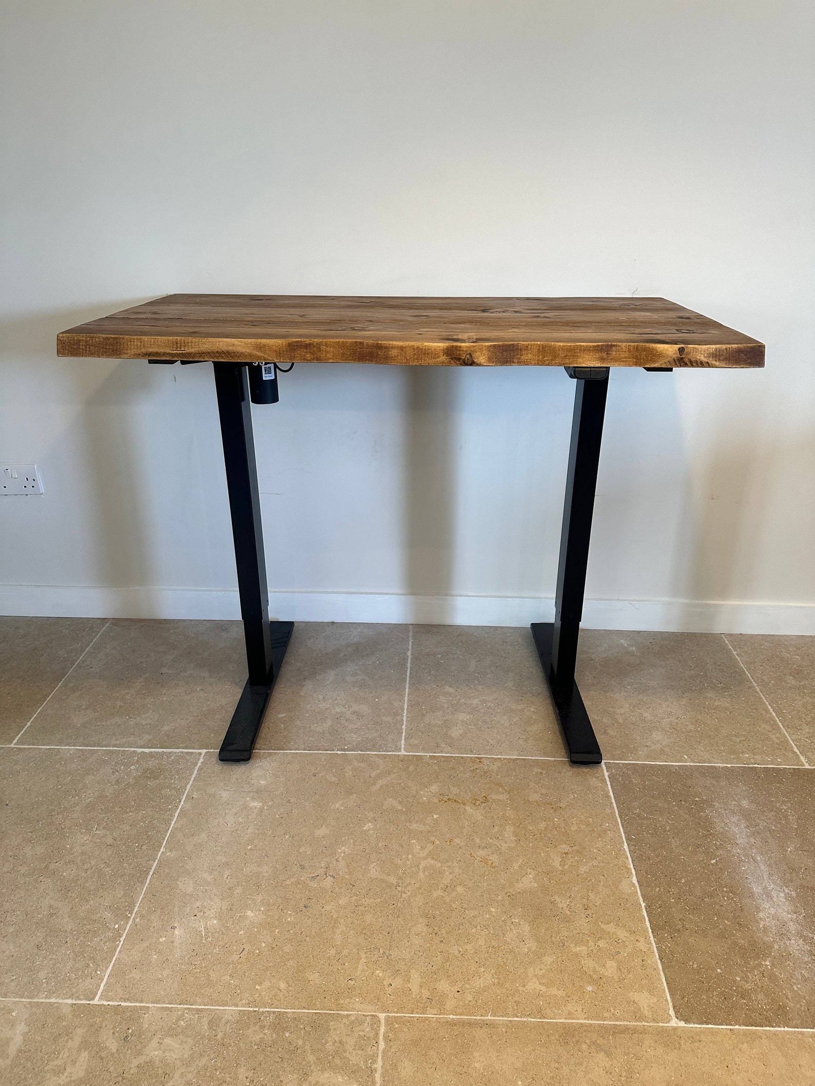 FORÈT Angled Live Edge Adjustable Height Industrial Rustic Custom Size ...