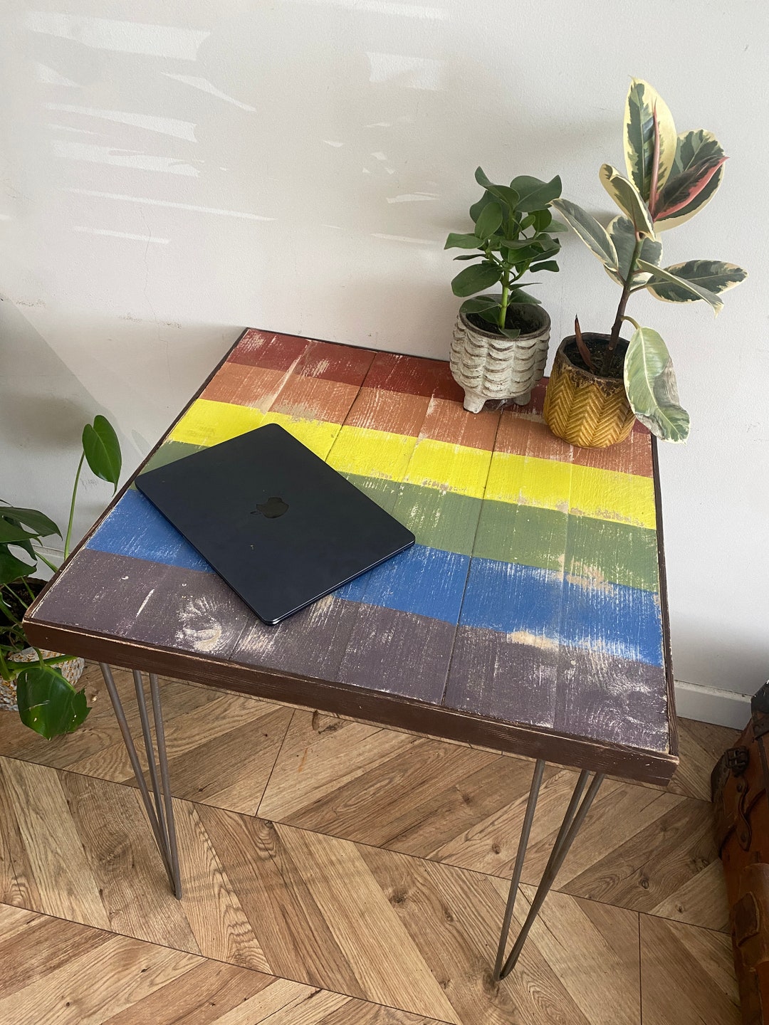 FORÉT Gay Pride LGBT Flag Shabby Chic Painted Driftwood Washed ...