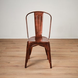 Forét tolix metal bistro dining chair steel stackable - various colours available