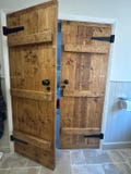 FARMHOUSE Internal Solid Pine Rustic Wood Door - Custom Sizes Available