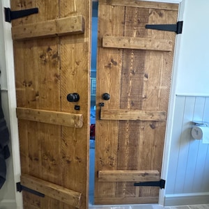 FORÉT Rustic Handcrafted Solid Wood Internal Pine Door - Custom Sizes Available