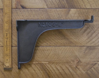 RAILWAY Pair of Heavy Duty Industrial Wall Shelf Brackets Handmade in the UK