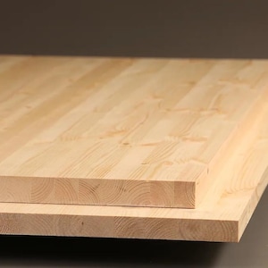 FORET Solid Pine Wood Square Edge Table Desk Tops - Various Sizes & Thicknesses Available