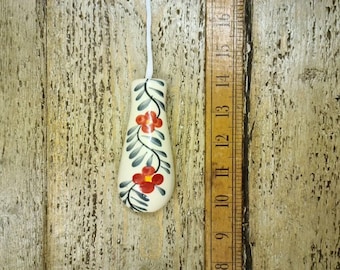 FORET Flower Patterned Ceramic Toilet Bathroom Light Pull Cord Chintz Lamp Handle Bath Light Pulley Handle Chain