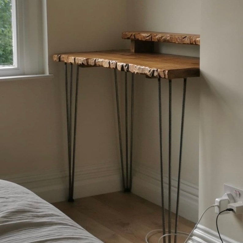 FORÊT Live Edge Industrial Rustic Hairpin Leg Desk Table Etsy Canada