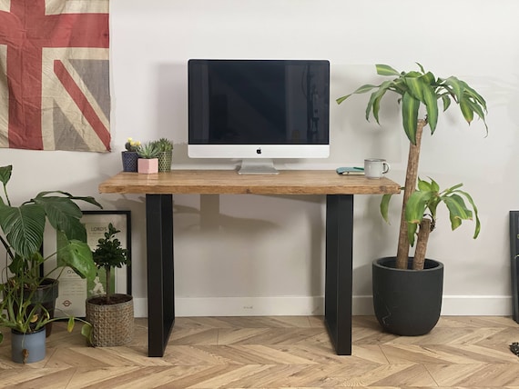 Black rustic online desk
