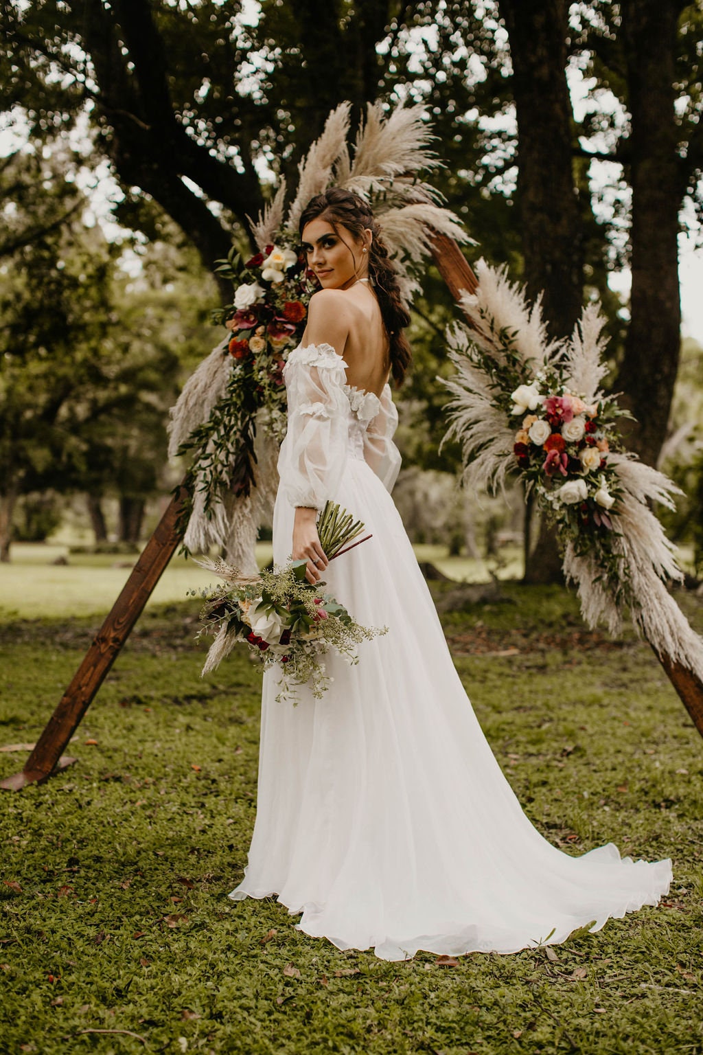 boho ball gown