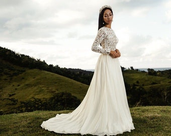 Modest Wedding Dress Lds - Etsy