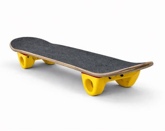 Indoor Skateboard Trucks Training Wheels for Skateboard Practice | Soft Stop Rolling | Balance Trainer